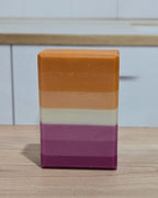 Lesbian flag soap in Lily of the Valley